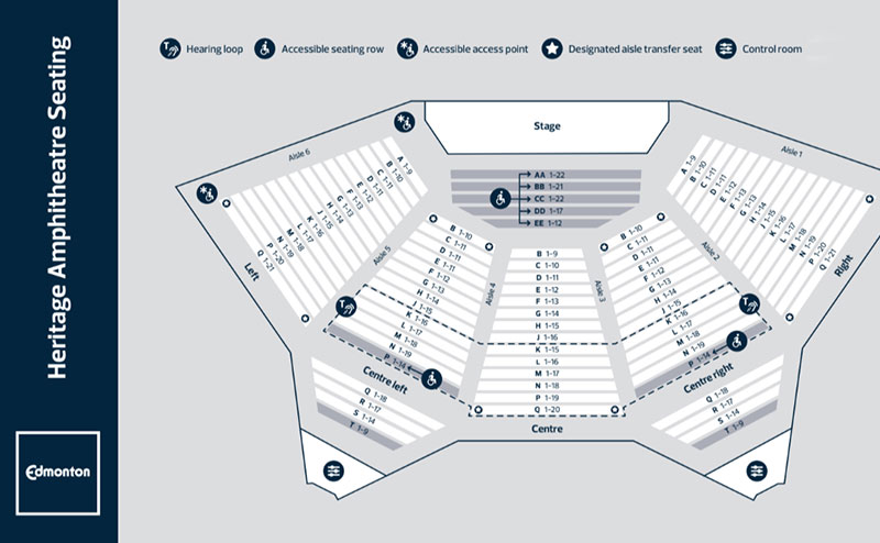 amphitheatre seating chart