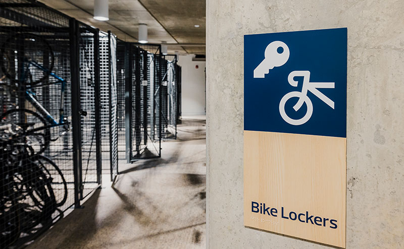 Bike lockers for track cycling