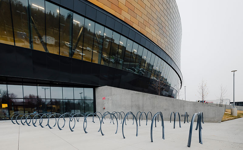 Exterior bike racks