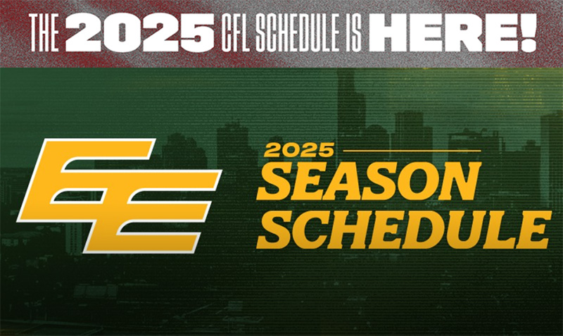 The 2025 CFL schedule is here. Edmonton Elks 2025 Season Schedule.