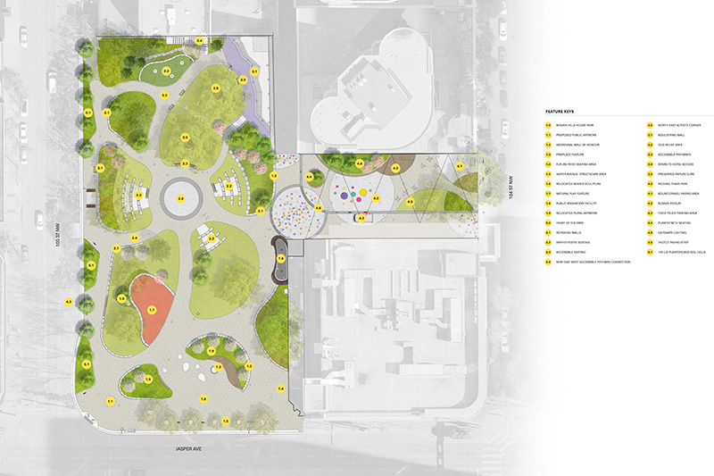 Beaver Hills House Park and Michael Phair Park Rendered Plan