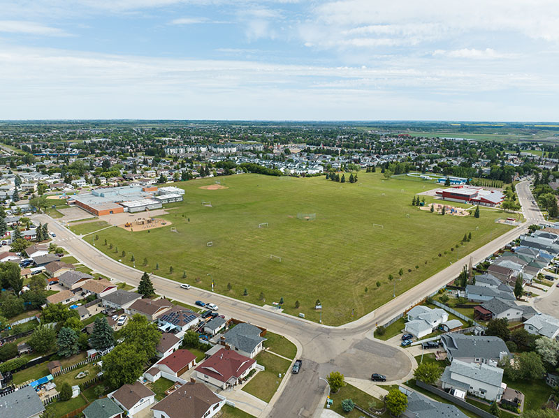 Aerial view of Belmont listing