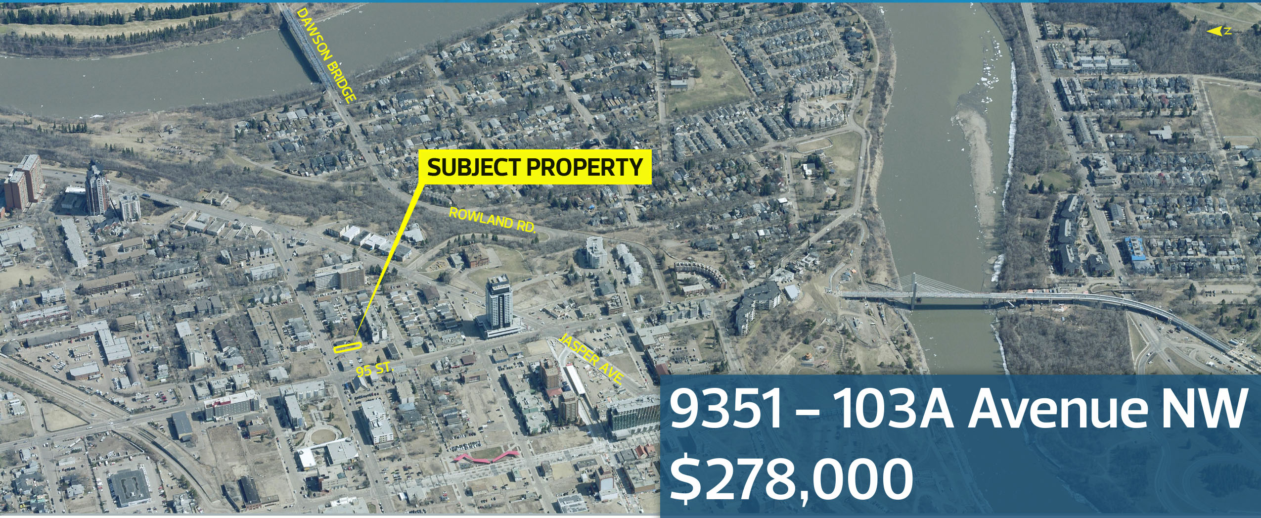 Aerial view of Boyle Street listing