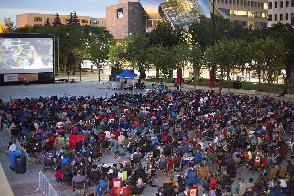 Movies on the Square in Churchill Square