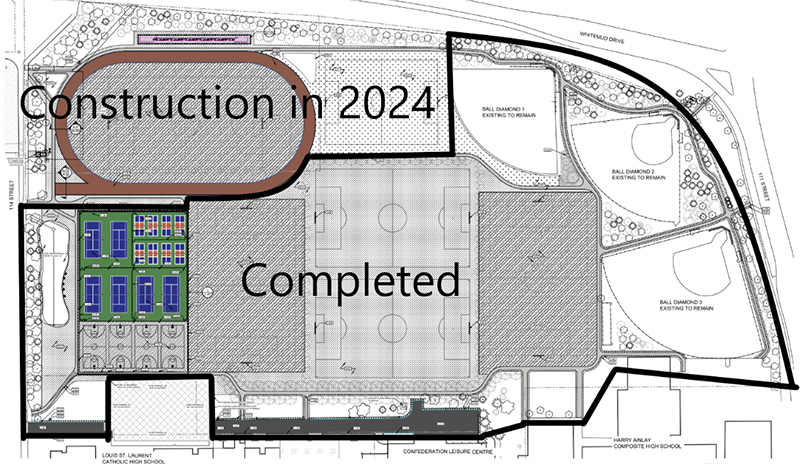 Confederation District Park Renewal Scope Map - November 2023