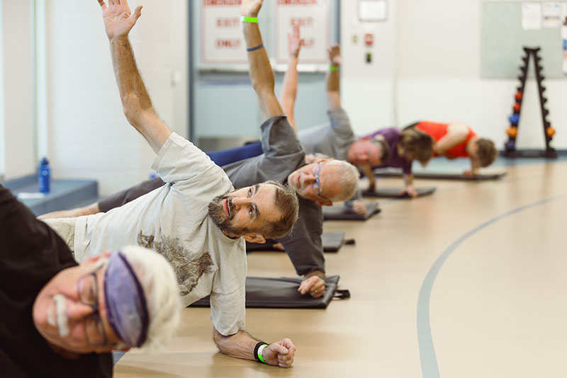 People working out