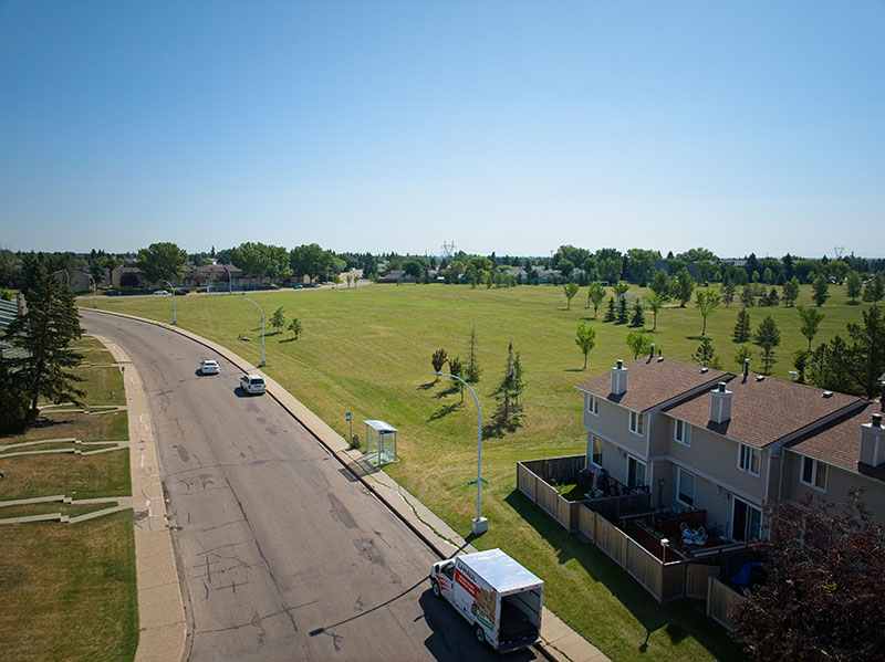 Aerial view of Duncluce surplus school site