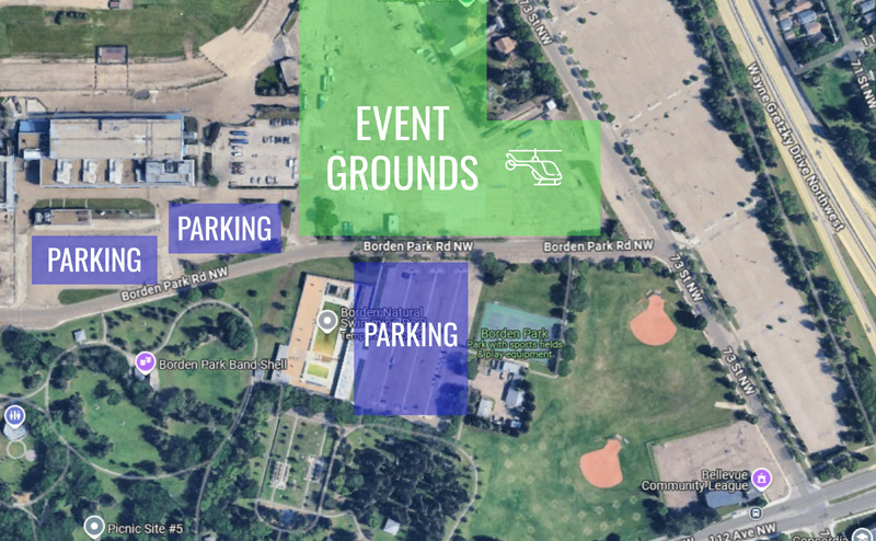 Get Ready in the Park Event Map and Parking