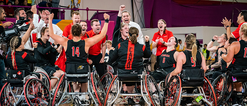 Canadian Senior Women’s National wheelchair basketball team.