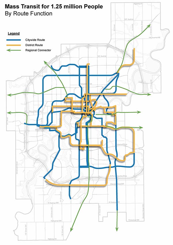 Mass Transit by Route Function proposed map