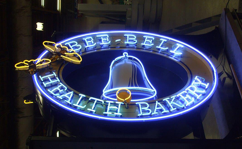 Bee-Bell Health Bakery Neon Sign