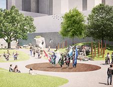 Concept Option 1 Rendering: Beaver Hills House Park