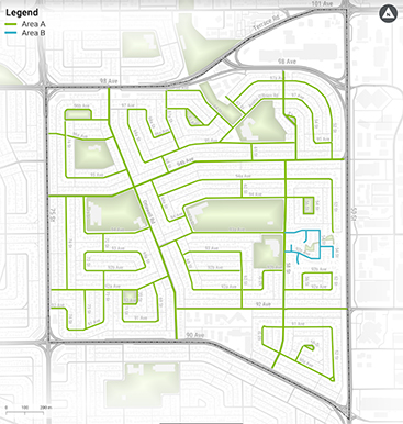 Ottewell Standard Street Light Map