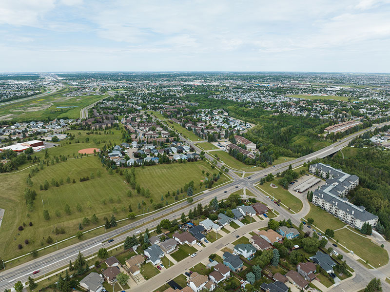 Aerial view of Overlander surplus school site