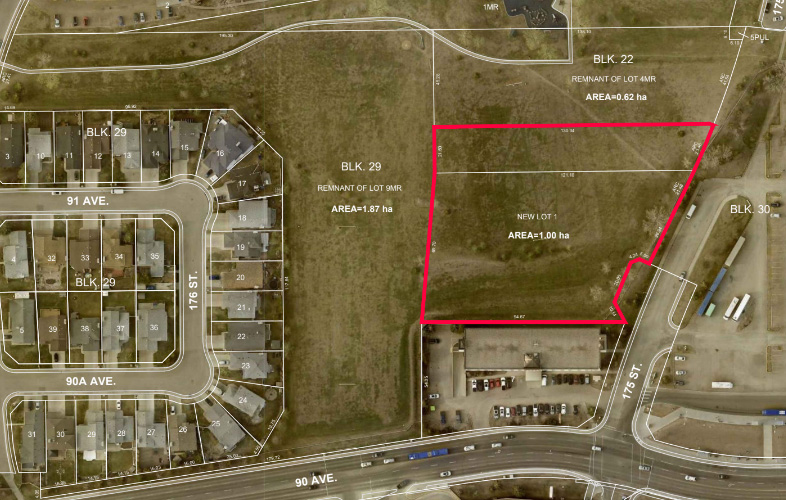 Aerial view of Summerlea surplus school site