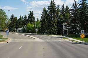 Pedestrian Control - Raised Crosswalks