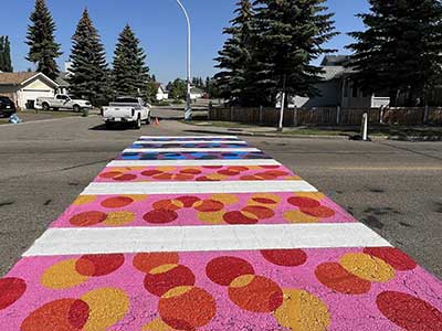 Vibrant Crosswalk