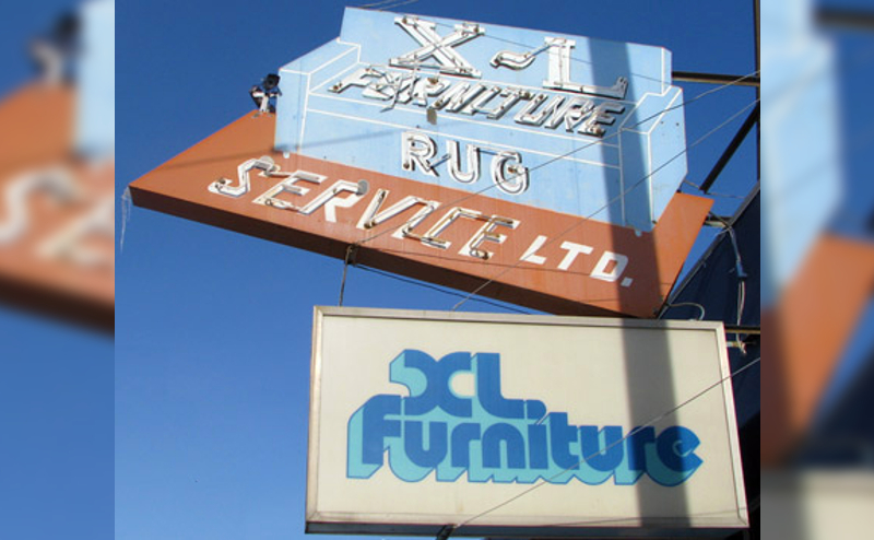 X-L Furniture sign