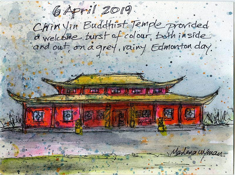 Chin Yin Buddhist Temple by Marlena Wyman