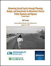 Cover of Advancing Social Equity Through Planning, Design and Investment document