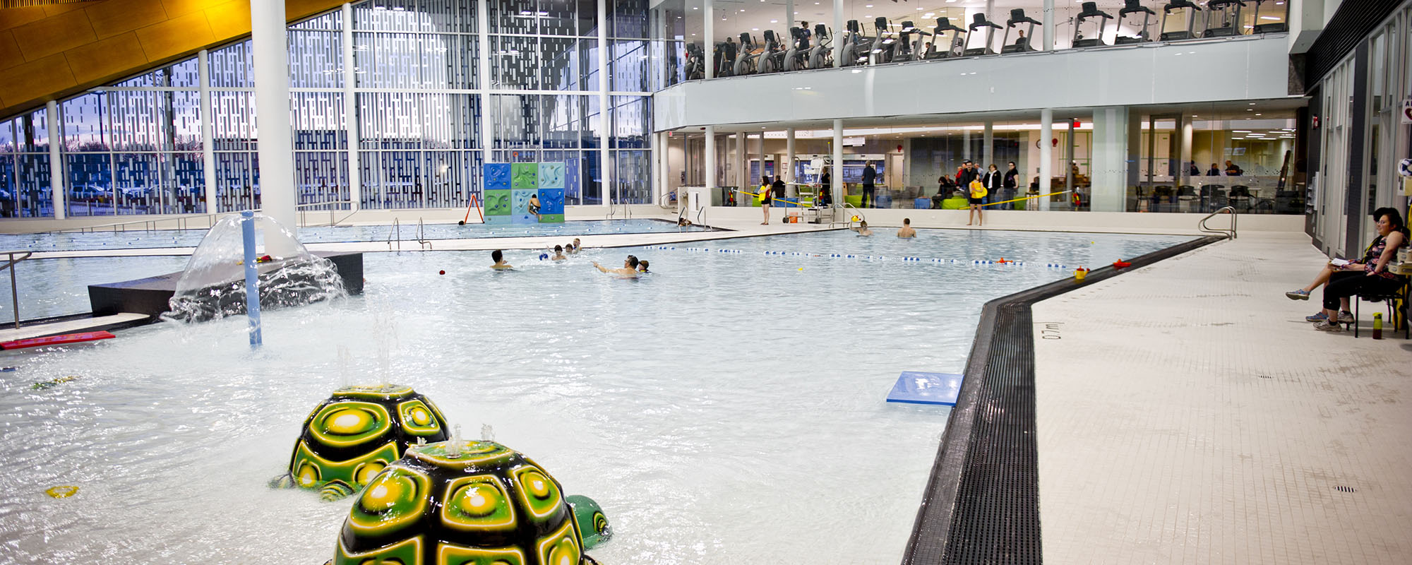 swimming pool with swim toys