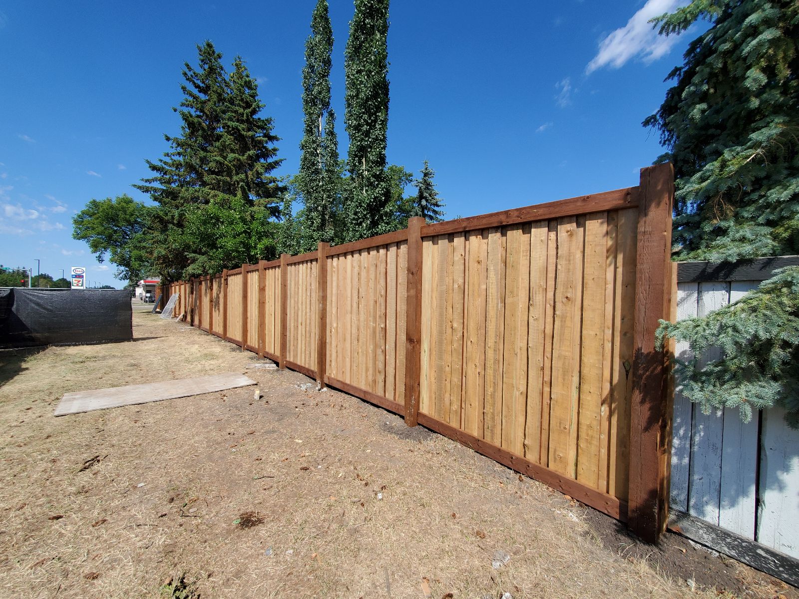 Visual Screen Fence installed on 111 Street between 9 and 12 Avenue.