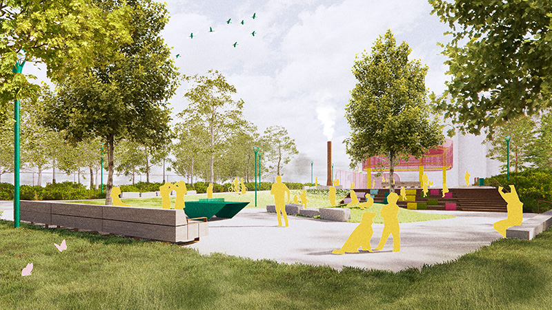 Mary Burlie Park final design image