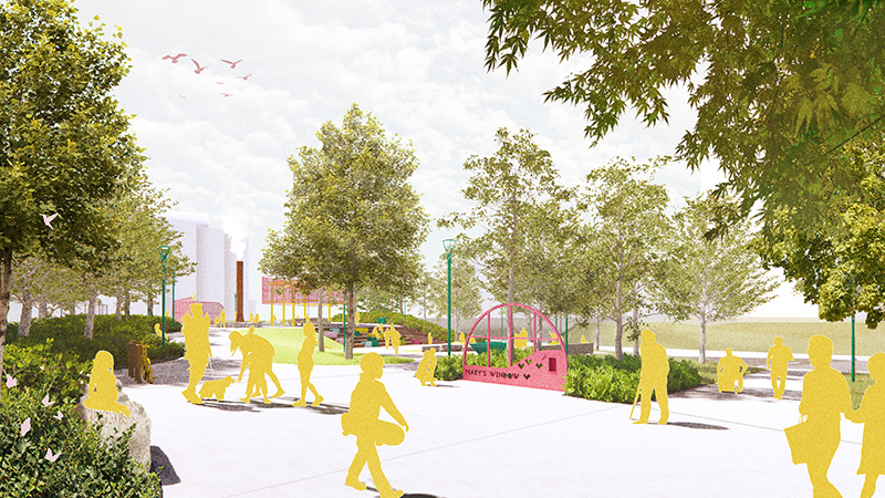 Mary Burlie Park final design image