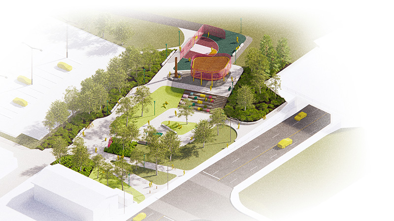 Mary Burlie Park final design image