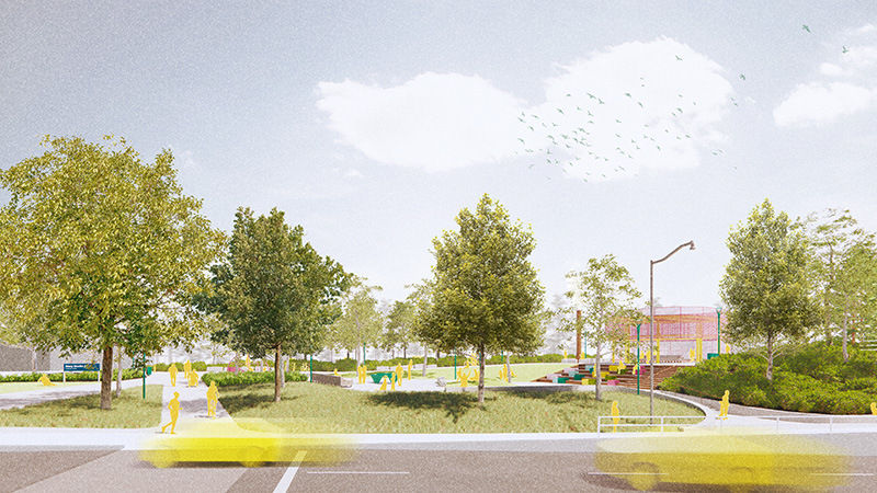 Mary Burlie Park final design image