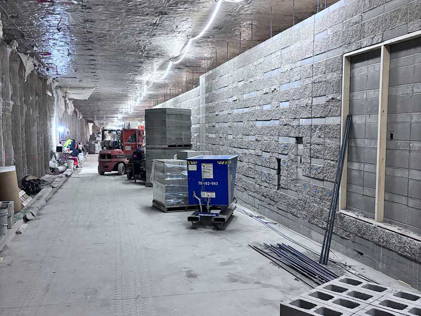 Phase 1 - Tunnel Masonry Wall Installation