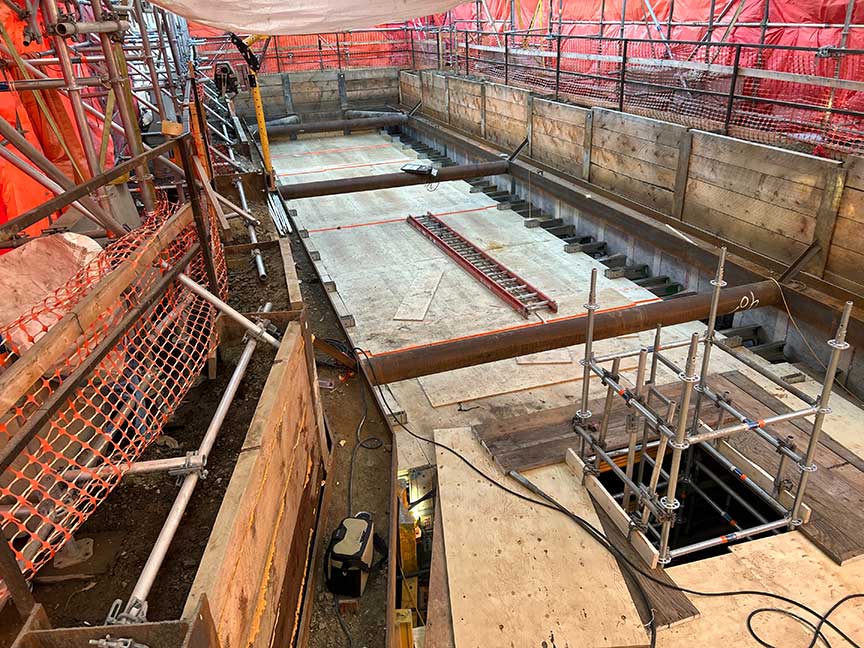 Phase 6 - Formwork for Tunnel Roof Rebar