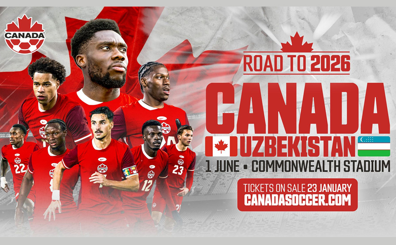 Road to 2026. Canada v Uzbekistan. 1 June, Commonwealth Stadium.