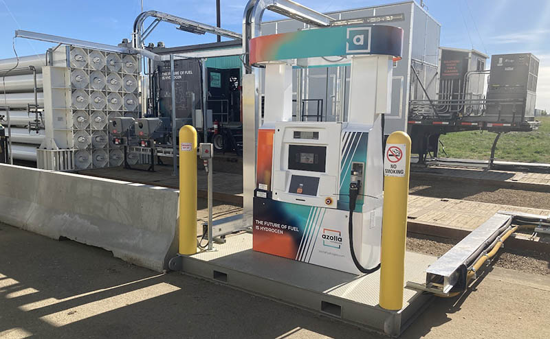 The Azolla Biodrome mobile hydrogen fuelling station is equipped with a state-of-the-art fuel dispenser.