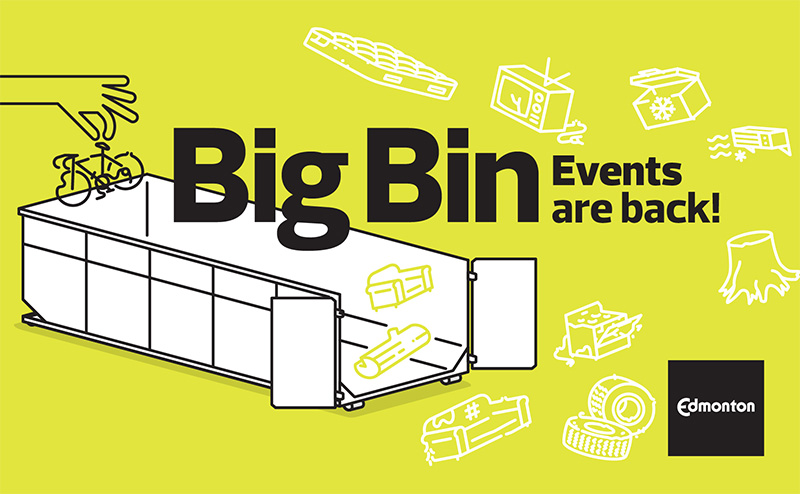 big bin photo with words: Big Bin events are back