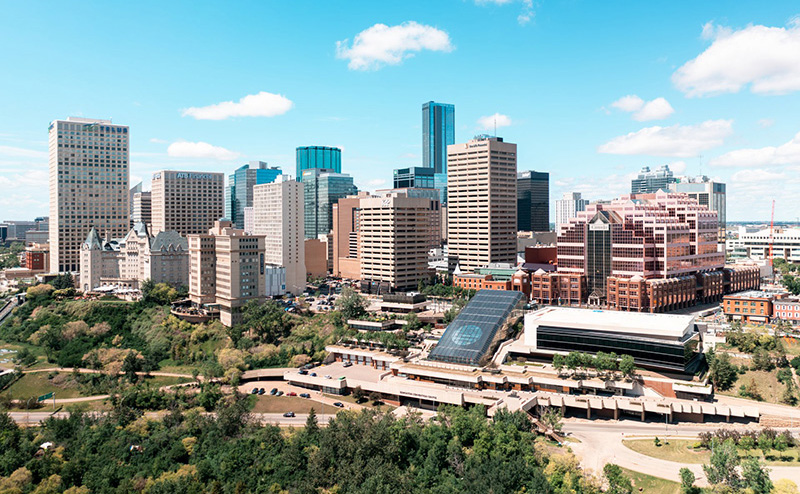 Aerial view ofdowntown
