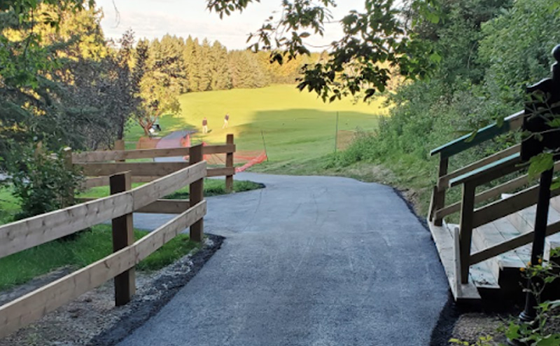 pathway on golf course