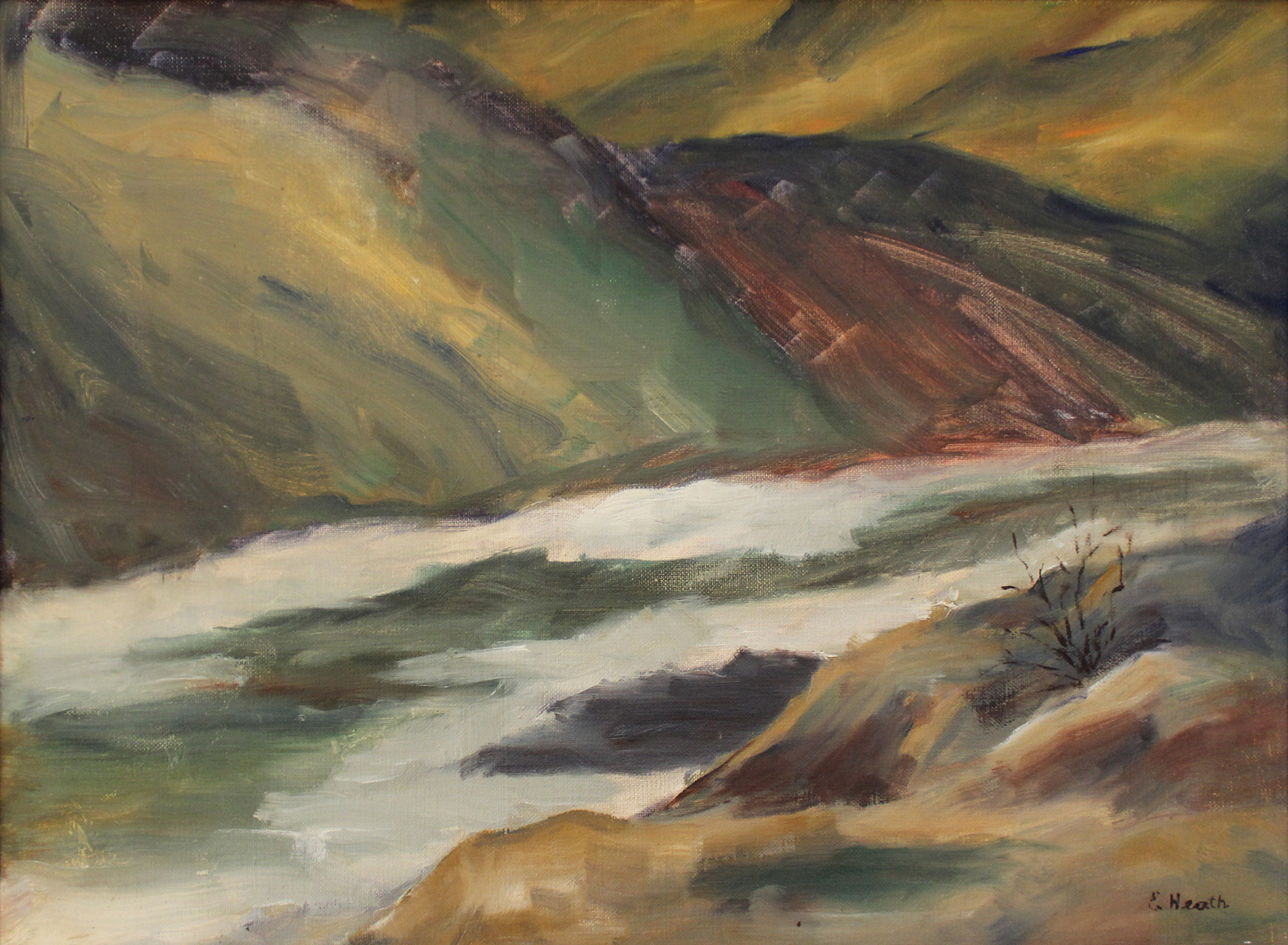 Painting: Whitemud Creek, Late Autumn by Esther Heath