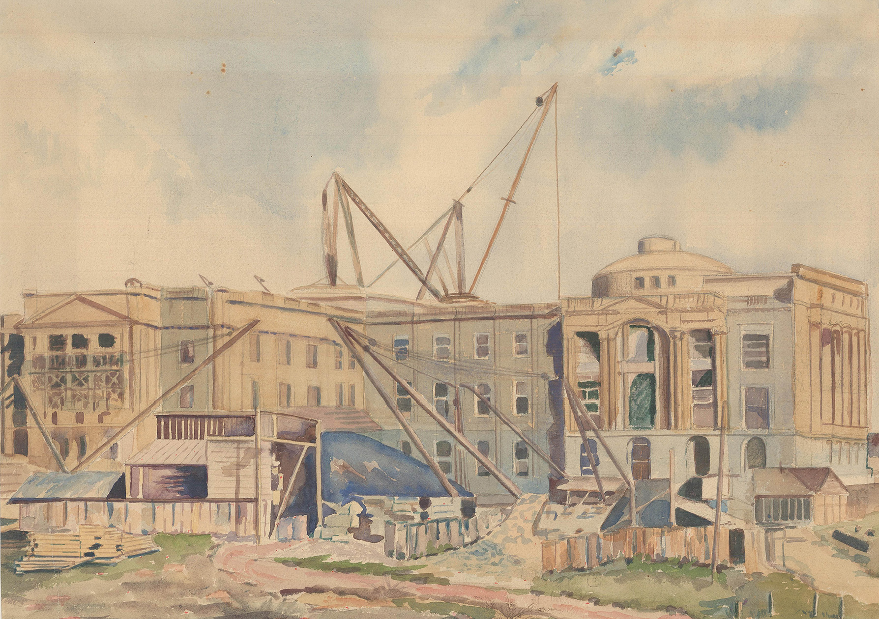 Painting: Construction by Nellie Armstrong