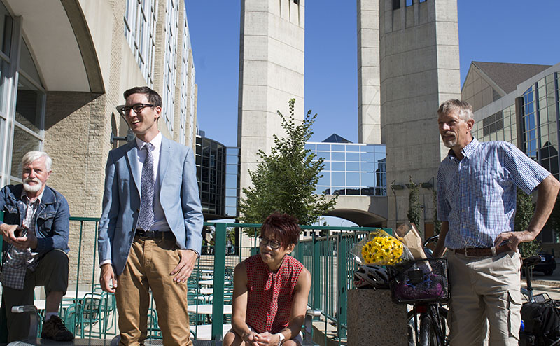 People in front of Macewan University