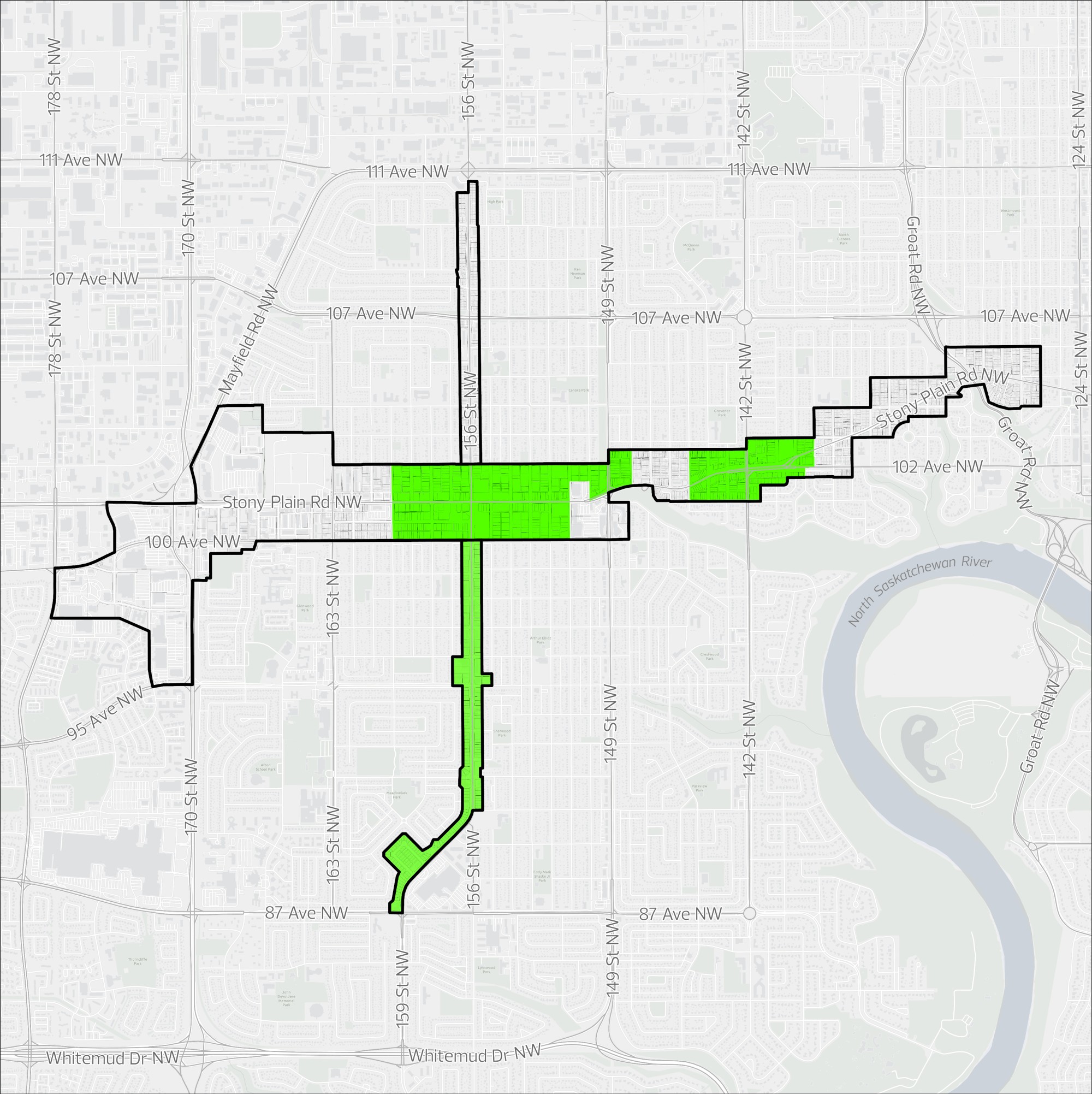 156 Street and Stony Plain Priority Growth Area