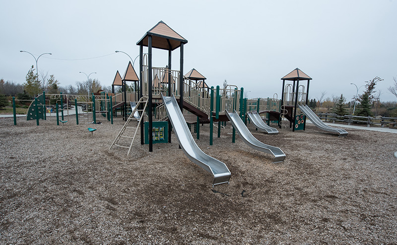 Photo of a community park playground