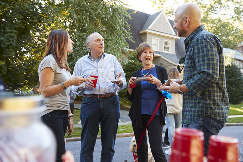 neighbours socializing