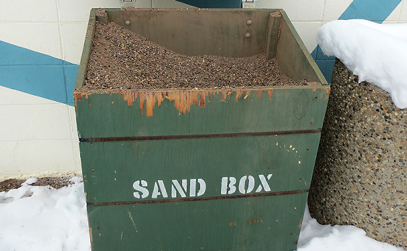 sand box with sand