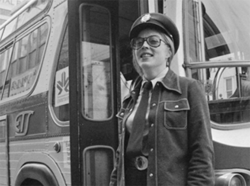 Kathleen Andrews – First woman to be hired as a Transit Operator for ETS