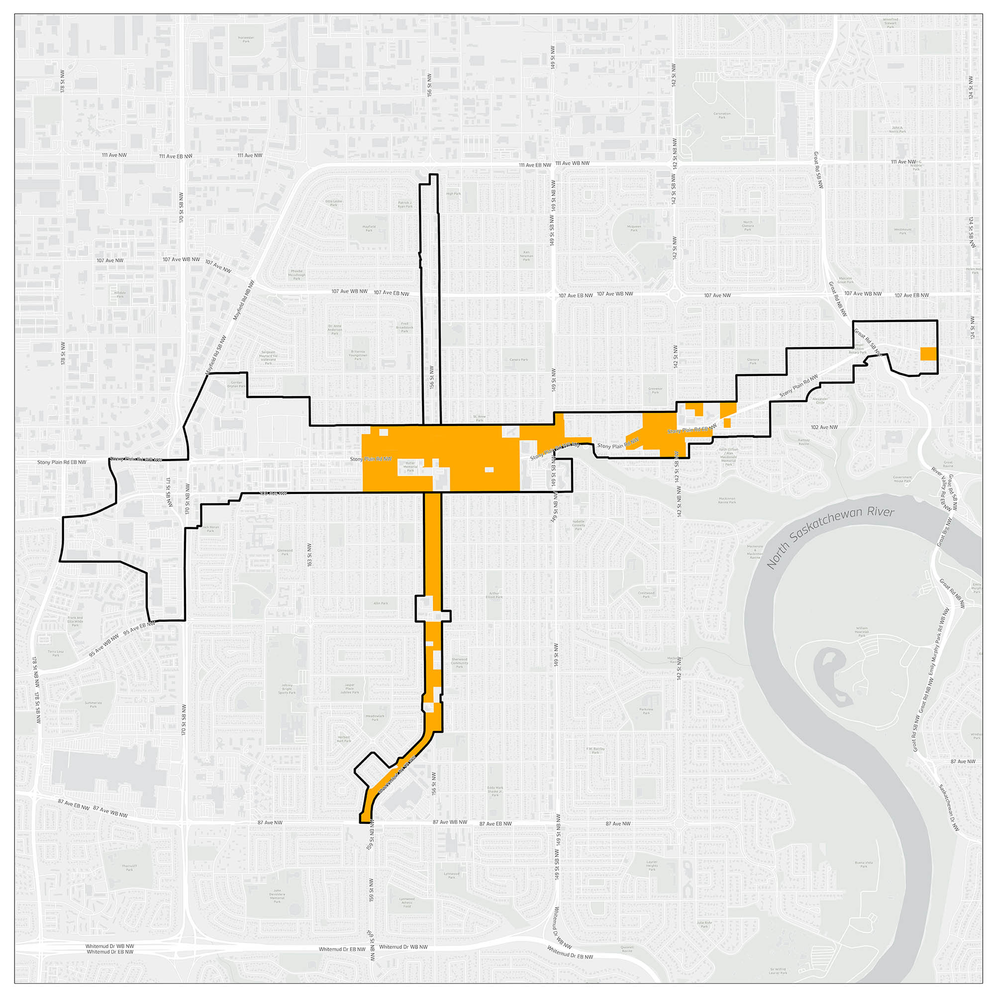 156 Street and Stony Plain Priority Growth Area
