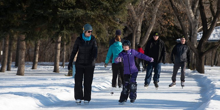 people skating on Rundle Iceway