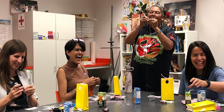 people doing crafts