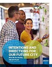 Cover of Intentions and Directions for our Future City (Phase IV) report.