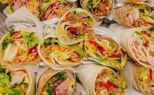 tortilla wraps with vegetable